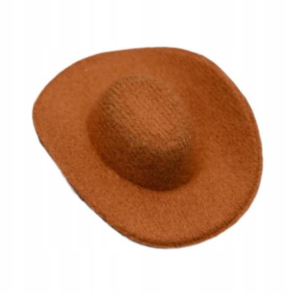 1:6 scale cowboy hat. Collectable handmade item. ‘Pretend & Play’ range. Brown