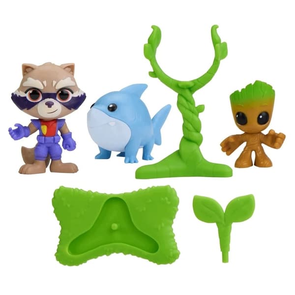 Disney Rocket, Groot and Jeff the Shark Figures 3-Pack – Spidey Hasbro G3045