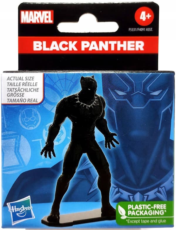 2x Hasbro Marvel Black Panther Mini Figure, 6cm