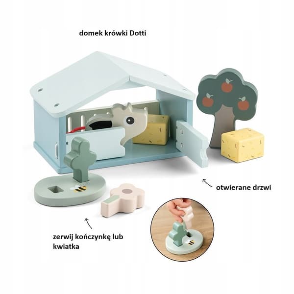 Done by Deer Farm Play Set – Dotti the Cow, Tiny Farm