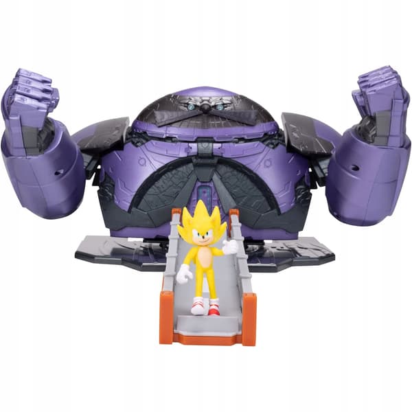 SONIC THE HEDGEHOG JAKKS PACIFIC SUPER SONIC VS GIANT EGGMAN ROBOT PLAYSET