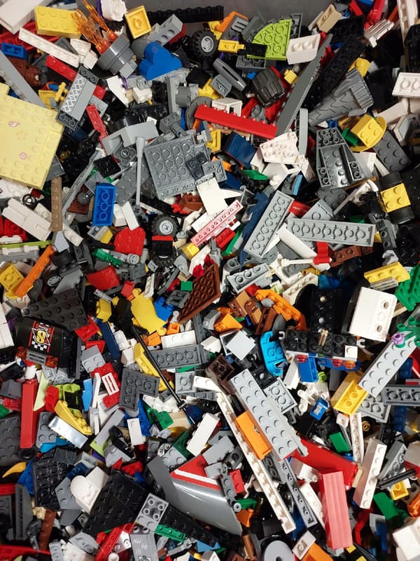 LEGO bricks, 1 kg, assorted colours – creative, original building pieces