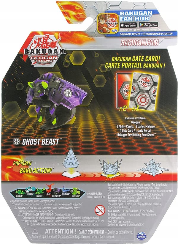 BAKUGAN GEOGAN RISING DARKUS GHOST BEAST FIGURINE