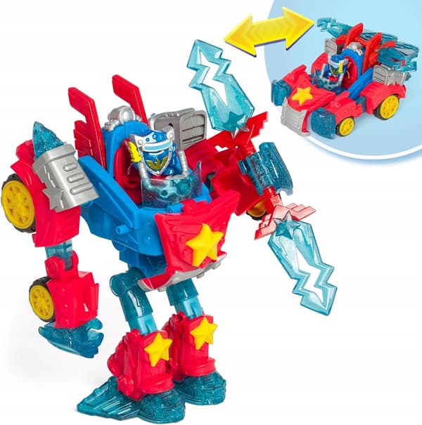SuperThings Turbo Warrior Power Transforming Robot Toy