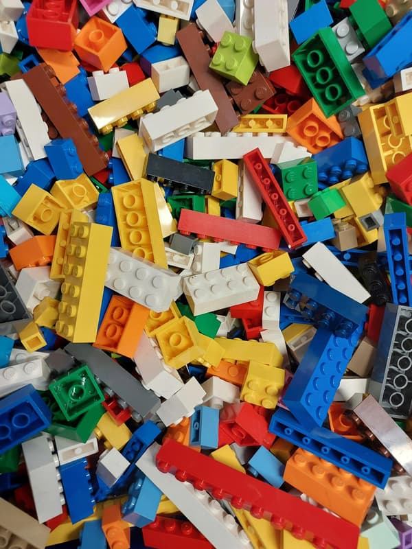 LEGO MIX 400g – assorted, colourful building bricks