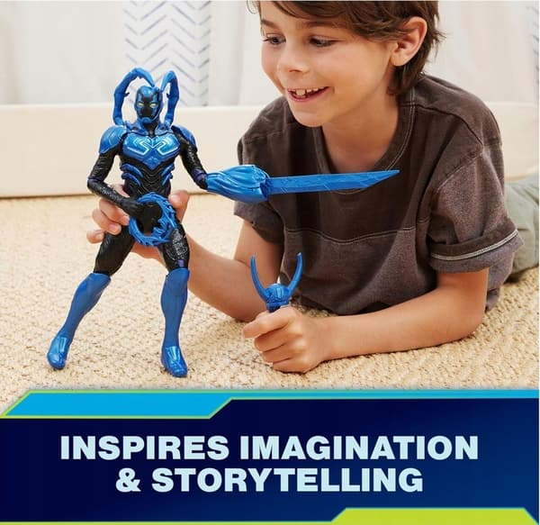 DC Blue Beetle Battle Mode 31cm Action Figure – Interactive, Lights and Sounds – Ages 4+