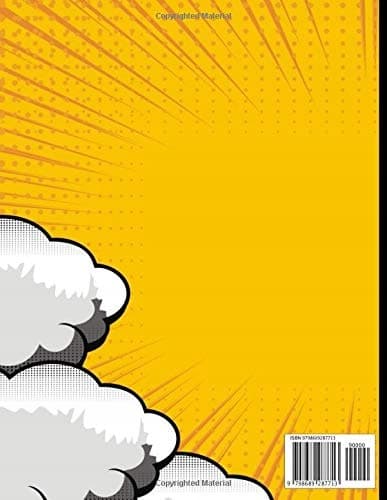 Comic Book: Blank Comic Sketching Template. Draw Your Own Creative Superhero