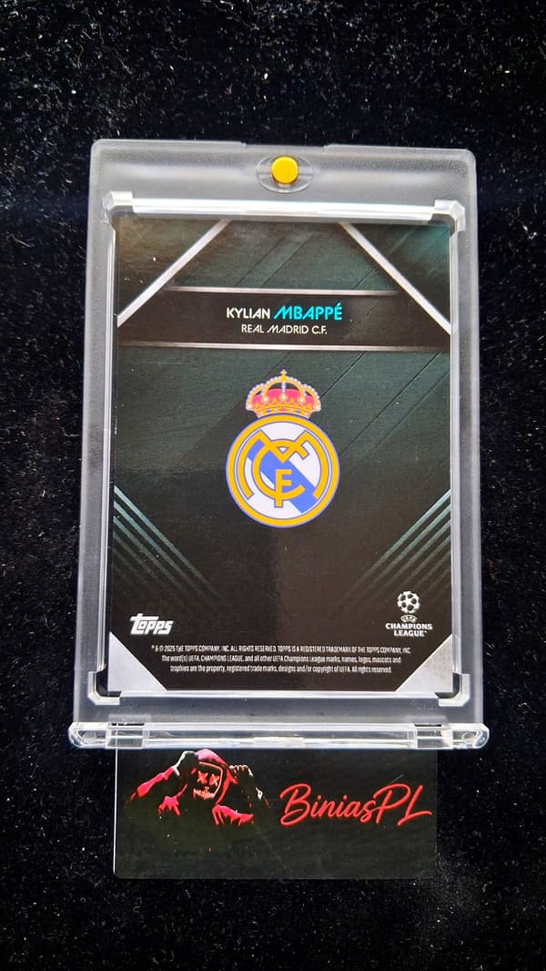 Kylian Mbappé Real Madrid 2024–25 Topps UCL Knockout Blue /49 – RARE