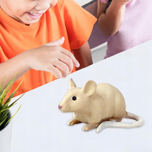 Realistic mouse model Sculptures Collectables Educational mice A-style toy