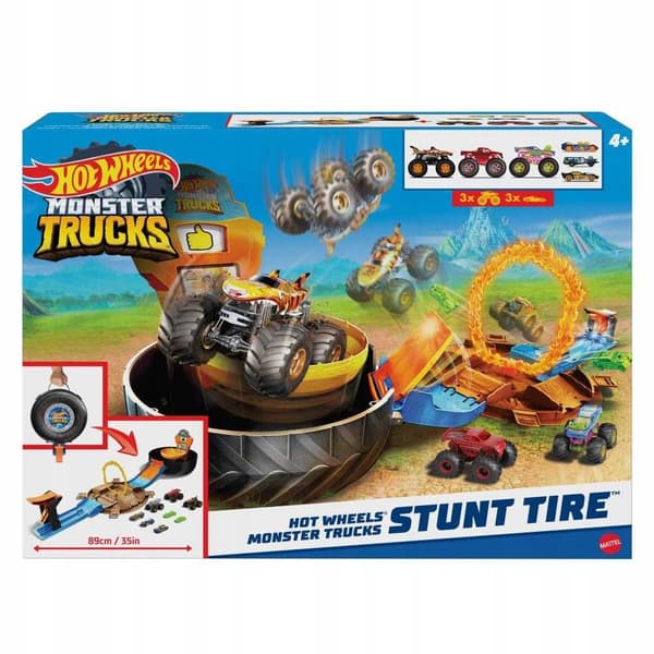 Hot Wheels Monster Trucks Stunt Set Tyres