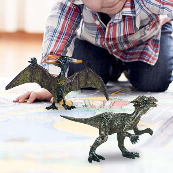 2 realistic dinosaur figurines Animal figurines Play set Ancient style E