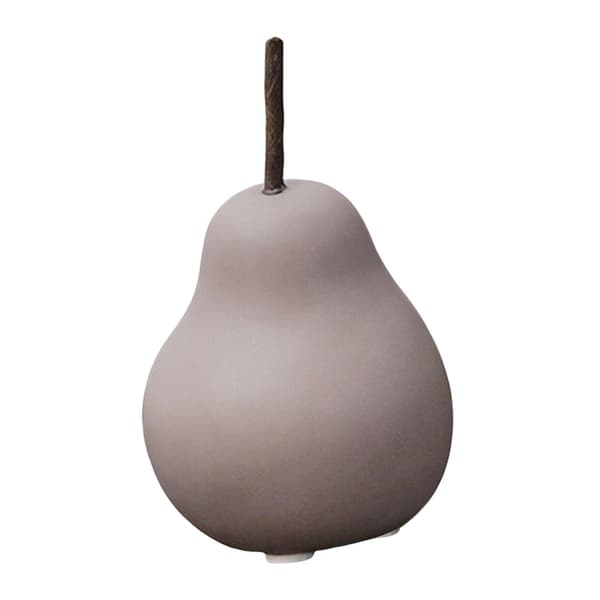 Ceramic pear figurines, fruit decoration, ‘Lavender’ ceramic pear, 6.5cm x 11cm