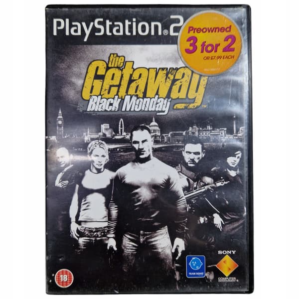 PS2 game The Getaway: Black Monday || English language version