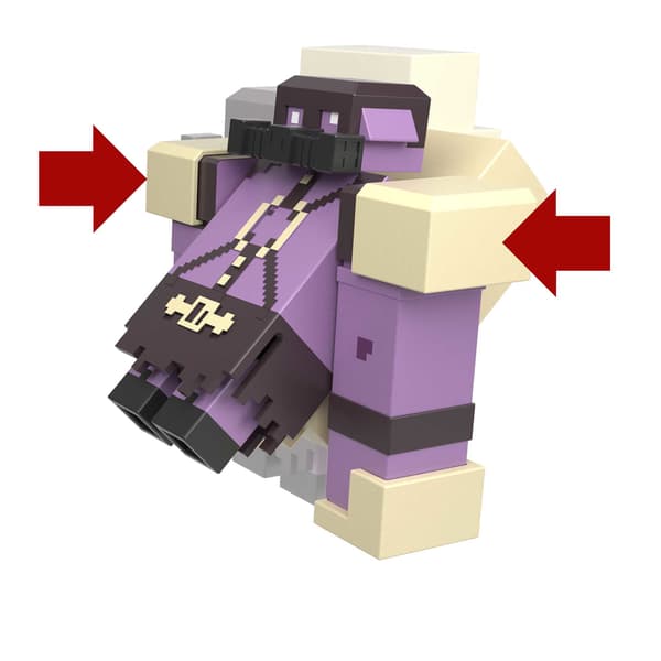 Minecraft Legends Pigmadillo vs Skeleton Figure Set
