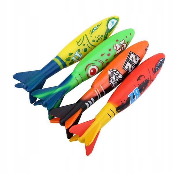 Pool toy, sturdy, set of 4. Versatile. Practical fun p