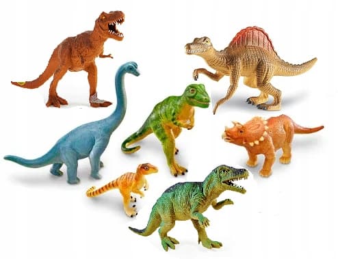 DINOSAURS – LARGE SET: T-REX DINOSAUR FIGURES – Dino Park – SUITCASE