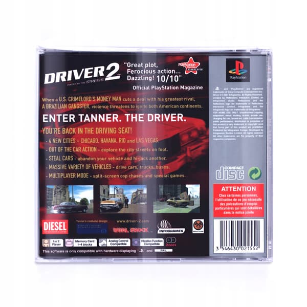 Driver 2 (Platinum) | PS1/PSX | ENG