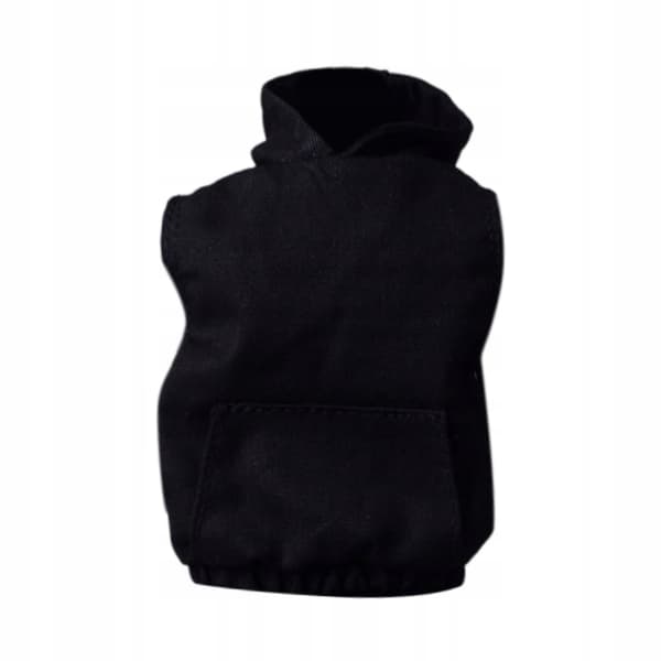 1/12 scale hooded top - Soft, black dress