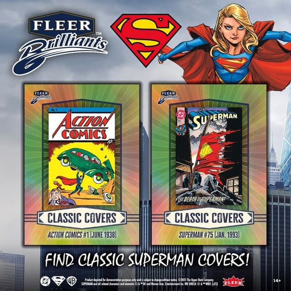Upper Deck Fleer Brilliant 2025 Superman Mega Box Cards