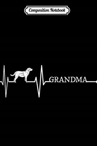 Composition Notebook: Labrador Retriever, Grandma, Heartbeat, Gift, ECG, Lab Dog