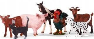 FARMA 7 REALISTIC ANIMAL FIGURES – SET FOR CHILDREN AGED 3+