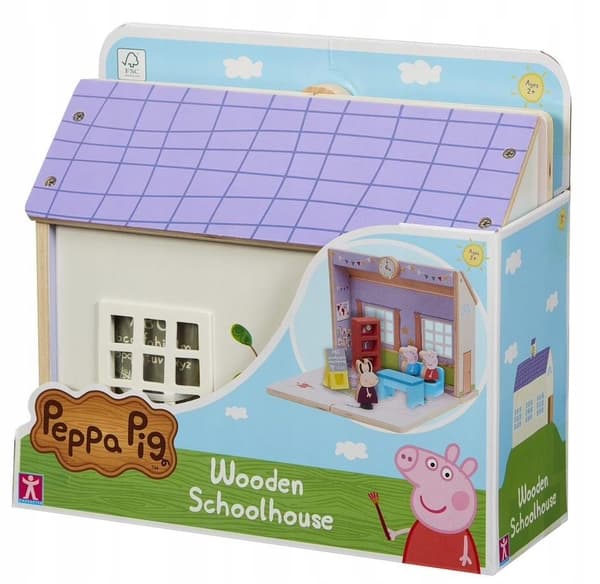 Peppa Pig Wooden School + 3 Figures 07212