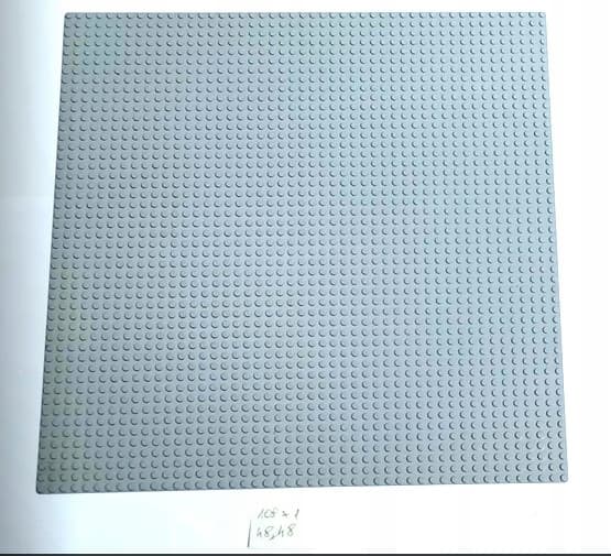 109x1. LEGO 4186 thin plate, 48x48, large, grey