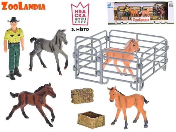 Zoolandia: Farmer with foals and accessories in a box