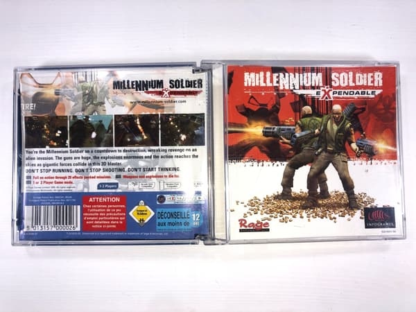 Millenium Soldier game for Sega Dreamcast and PS1