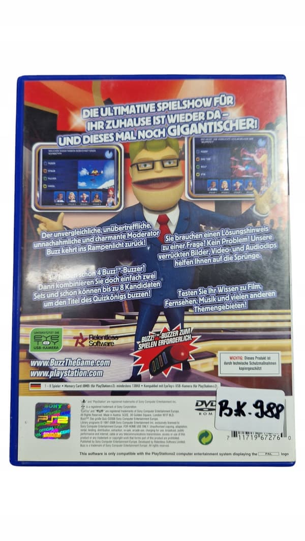 PS2 game Buzz!: Das groBe Quiz || GERMAN language version