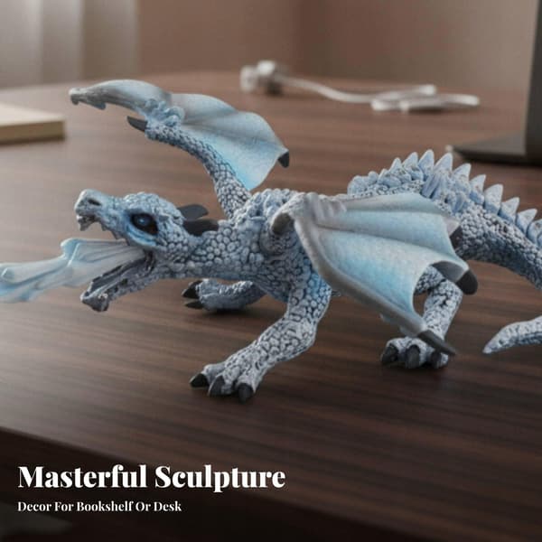 Fantasy Horned Dragon Collectors' Figurine - Sturdy construction, four-legged
