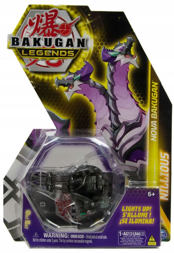 BAKUGAN LEGENDS NOVA NILLIOUS GLOW-IN-THE-DARK FIGURINE