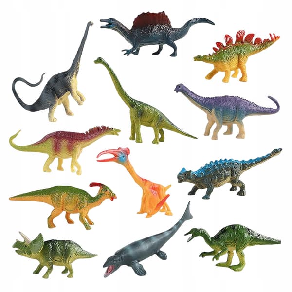 12x Mini Dinosaur Figures – Mini Tyrannosaurus Rex – Plastic