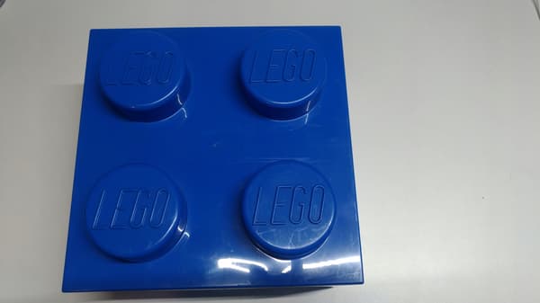141AC. Lego square container, 25x25x18 cm, blue