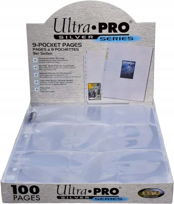 9-POCKET PAGES, 100 PAGES, SIZE 63.5 × 88 mm, FOR STORAGE