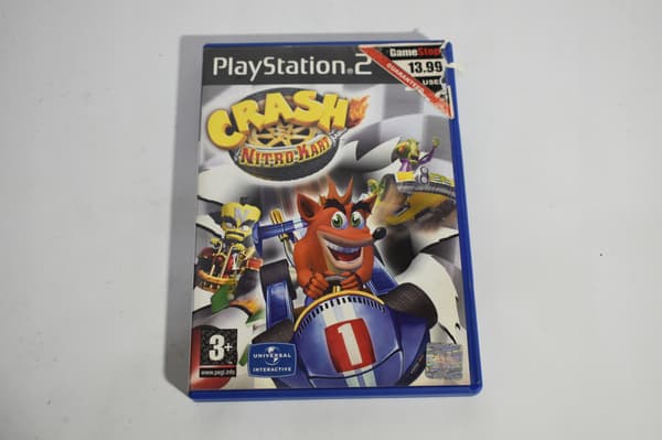 PS2 GAME: CRASH NITRO KART *HEAVILY SCRATCHED*