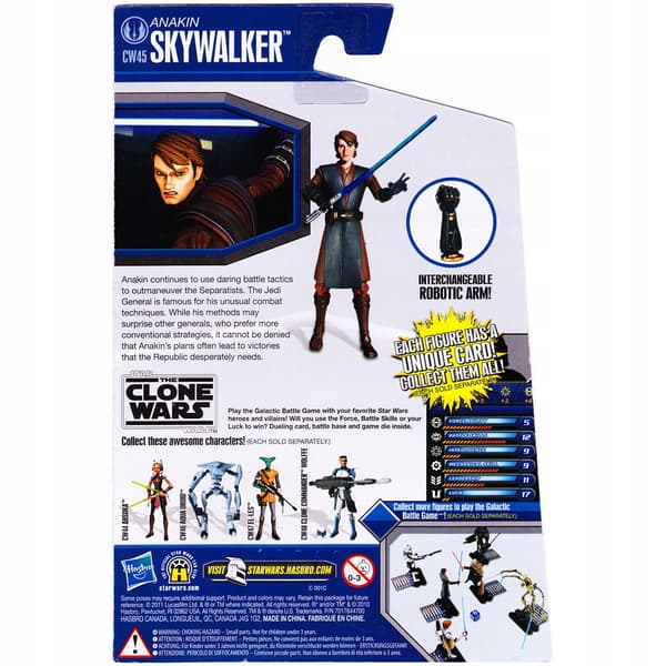 Anakin Skywalker (Clone Wars) action figure from *The Clone Wars* (Star Wars) series