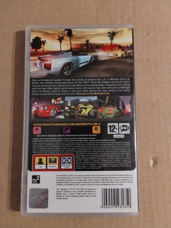 Midnight Club L.A. Remix for PSP