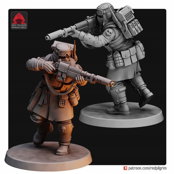 Desert Hawks-rekrutter x5 Red Pilgrim Miniatures 28