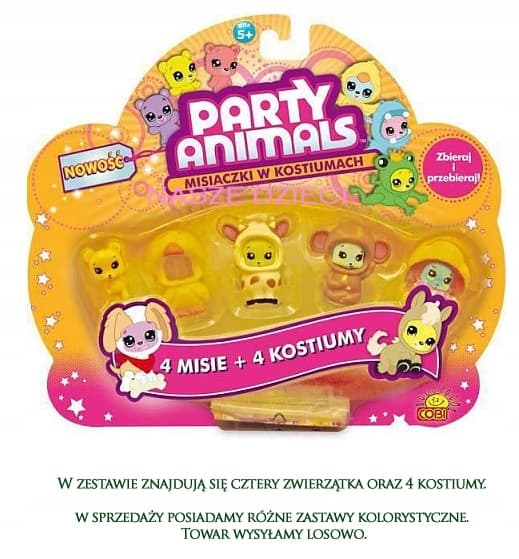 PARTY ANIMALS 90728 FOUR-PACK