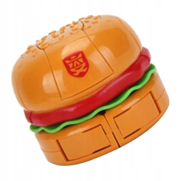 Hamburger Robot Action Figure, Transformable Toy for Children, Boys