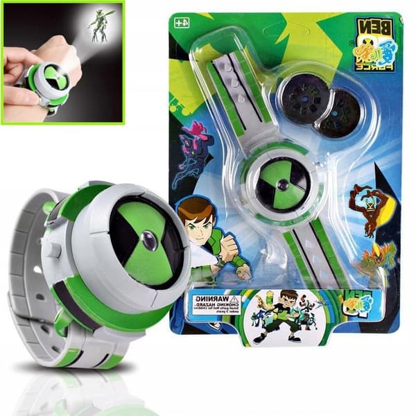 BEN 10 OMNITRIX PROJECTOR WITH ALIEN FIGURINES AND A SPACE CLOCK – A GIFT FOR CHILDREN