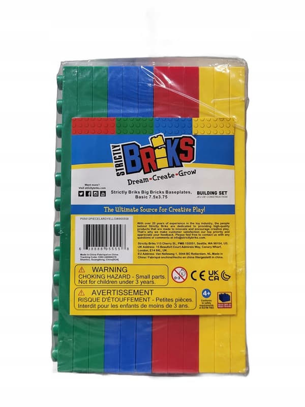 Large base plates for building blocks, 12 pieces. Strictly Briks Premium