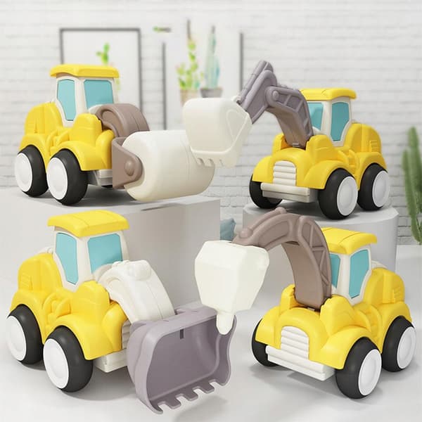 Engineering Toys: Pull-Back Cars, Engineering Toys, Building Road Roller