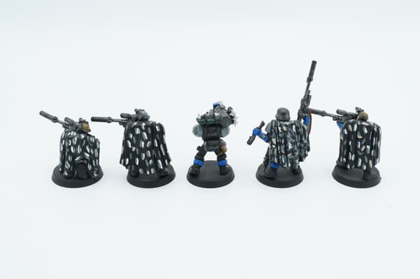 Warhammer 40k Space Marines Scout Snipers – set of 5 plastic figures