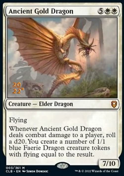 Magic: The Gathering Ancient Gold Dragon