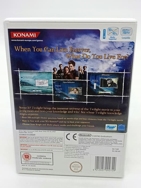 Scene It? Twilight for Nintendo Wii (boxed)