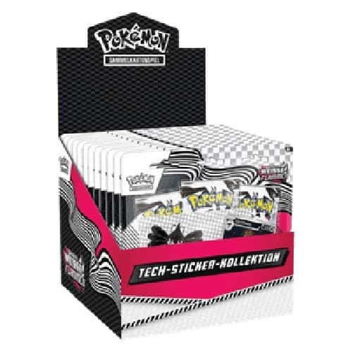 Pokemon White Flare: Tech Sticker Collection Display German