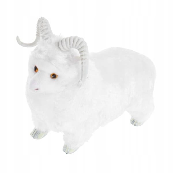 WHITE PLUSH SHEEP – A REALISTIC DECORATION AND TOY