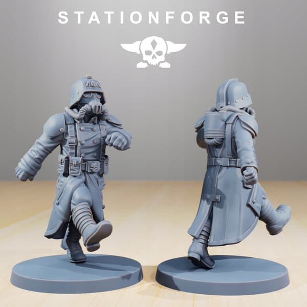 Grimguard Marching Poses – Station Forge – 3D printing